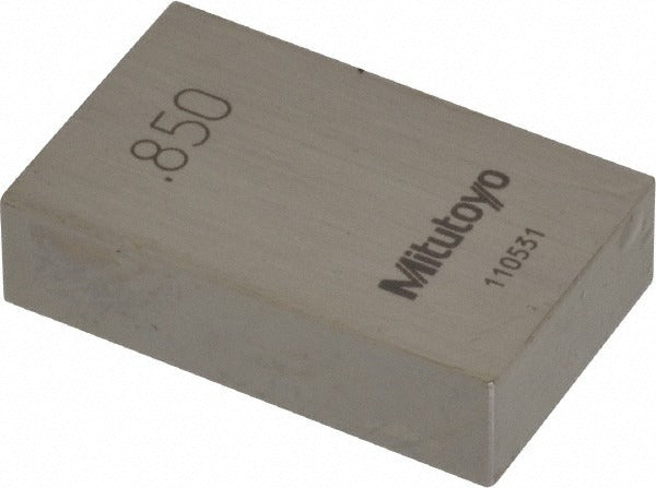 MITUTOYO Mitutoyo 611218-541 Steel Gage Block 0.85 in AS-1