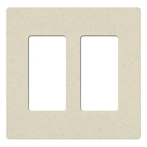 LUTRON Lutron Electronics SC-2-LS 2-gang Wall Plate Limestone