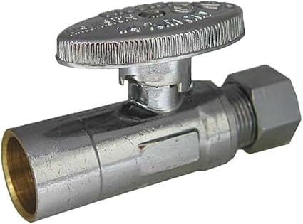 KISSLER Kissler 88-9010 1/4-Turn Straight Stop (1/2 in Sweat x 3/8 in Comp / Pack 10)