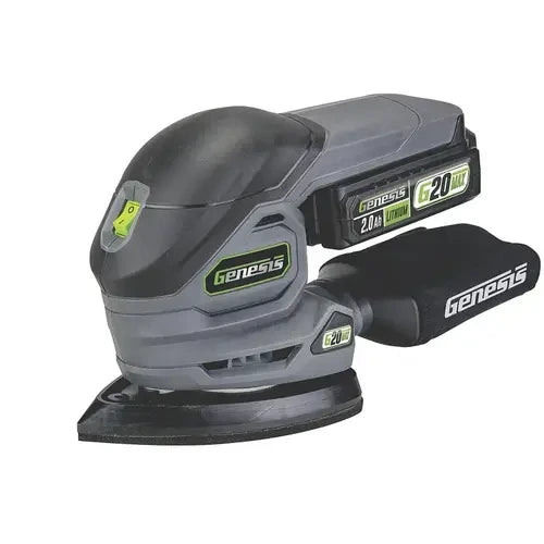 GENESIS Genesis GLDS20B 20V Corner/Detail Sander 20V (5.5 in x 5.5 in x 3.15 in)