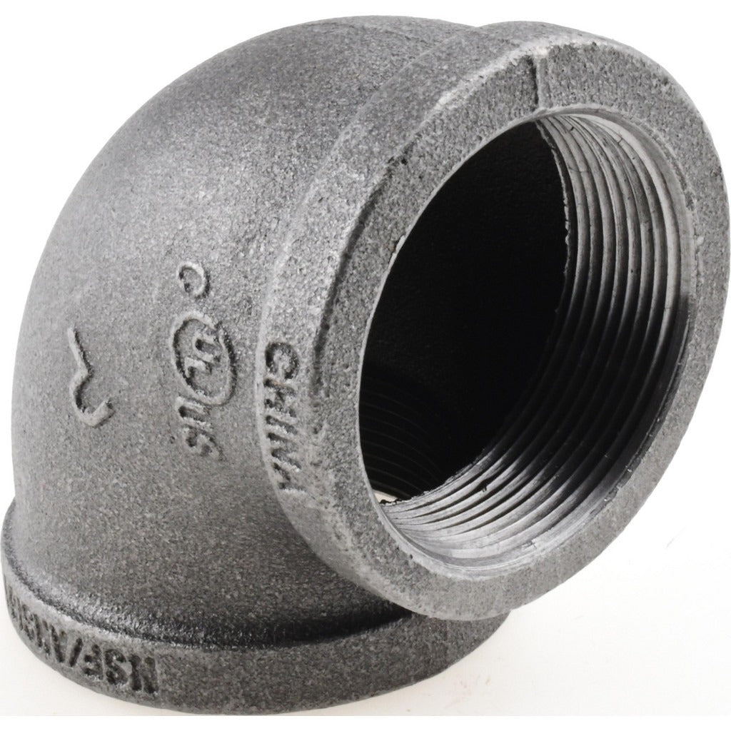 VALUE COLLECTION Value Collection B-L9020 Black Malleable Iron 90 Elbow 2in