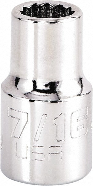 PROTO Proto J5414N 7/16 Inch 12-point Hand Socket 1/2 Drive