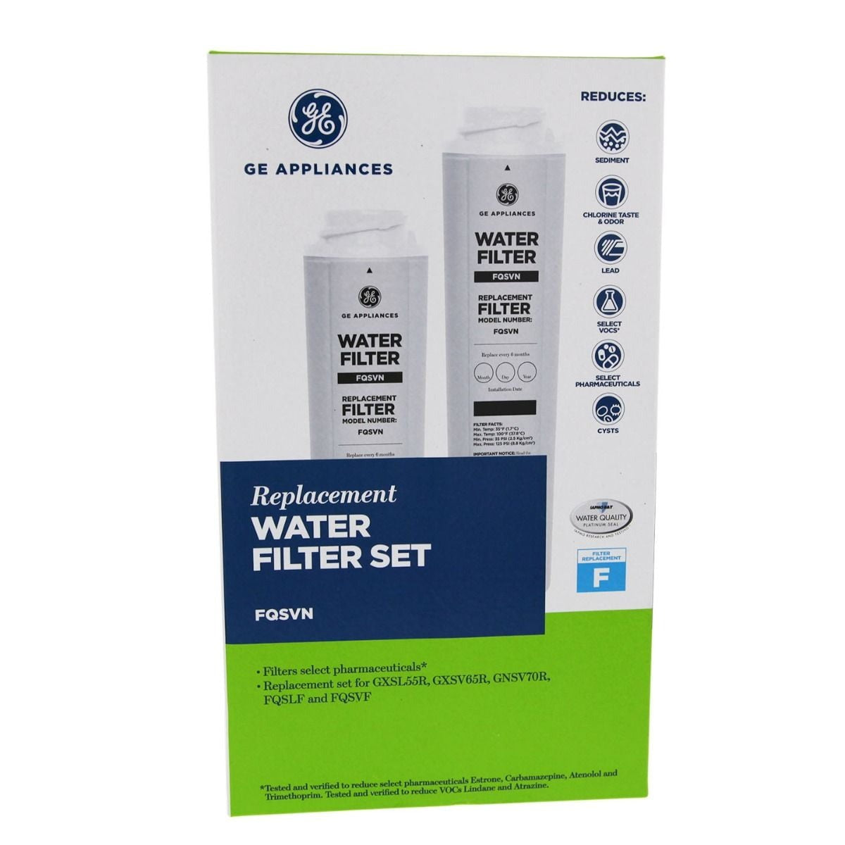 GENERAL ELECTRIC General Electric FQSVF Drinking Water System Replacement Filter Set (2-Pack)