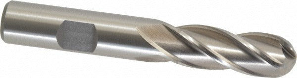 CLEVELAND CONTROLS Cleveland C41293 Ball End Mill 0.5 in 4 Flute Hss