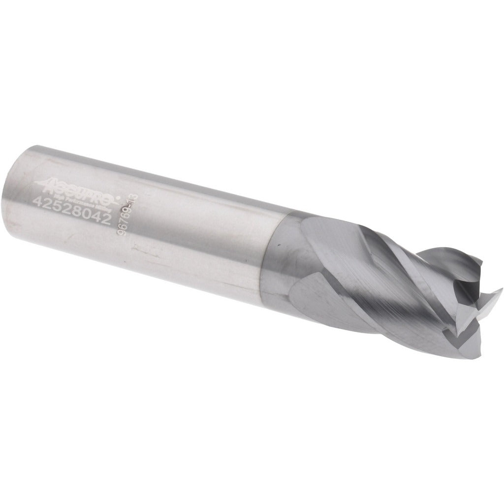 ACCUPRO Accupro 310263 Square End Mill 1/2 in 4 Flute Solid Carbide