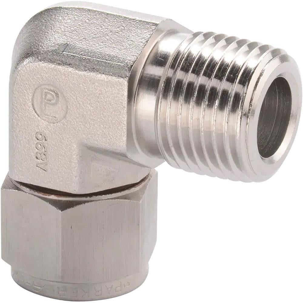 PARKER Parker 8MSEL6N-316 Compression Male Elbow 3/8-18 Npt Ss