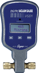 Supco VG64 Digital Vacuum Gauge, 0 to 19000 Micron Measuring, 1/4 Inch Male Flare Connection, +/- 10 % Accuracy