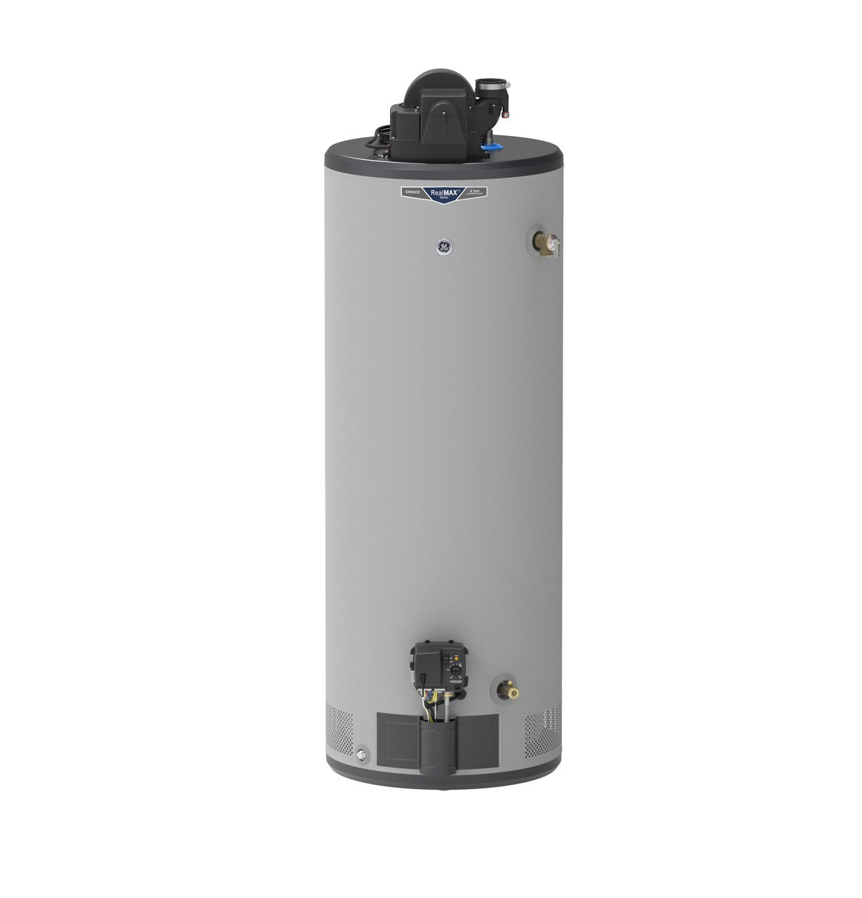 GE APPLIANCES GE APPLIANCES GG50T08AYV RealMAX Choice 50-Gallon Tall Natural Gas Power Vent Water Heater
