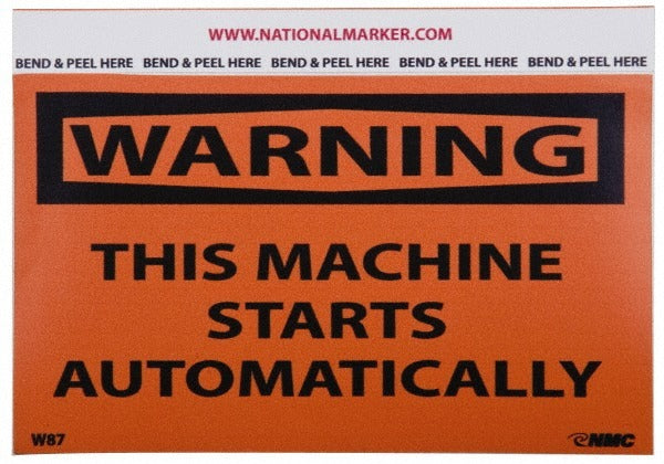 ACCUFORMNMC Accuformnmc W87AP Accident Prevention Label 3in Vinyl 5 Pack