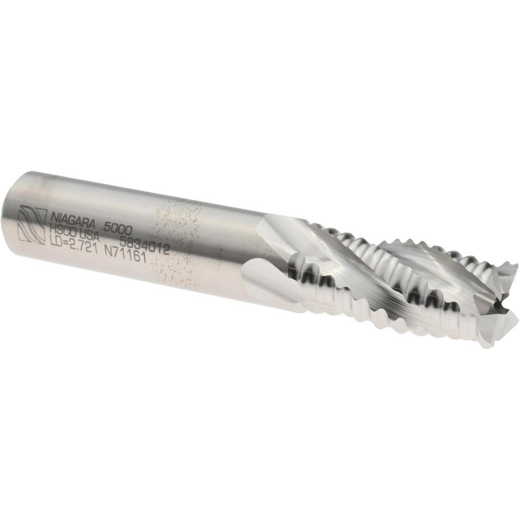 SECO TOOLS Seco 17014086 Roughing End Mill 1/2 in 4 Flute Cobalt