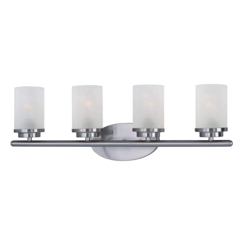 MAXIM LIGHTING Maxim Lighting 10214FTSN Corona 4-Light Bath Vanity 120V (26.25 in) 10214FTSN