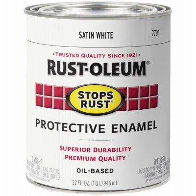RUST-OLEUM Rust-oleum 7791-502 Satin Rust Preventative Paint White