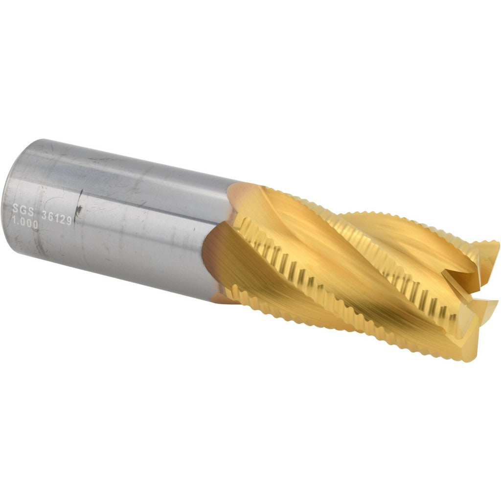 KYOCERA SGS PRECISION TOOLS Sgs 36129 Roughing End Mill 1 in 5 Flute Solid Carbide Tin