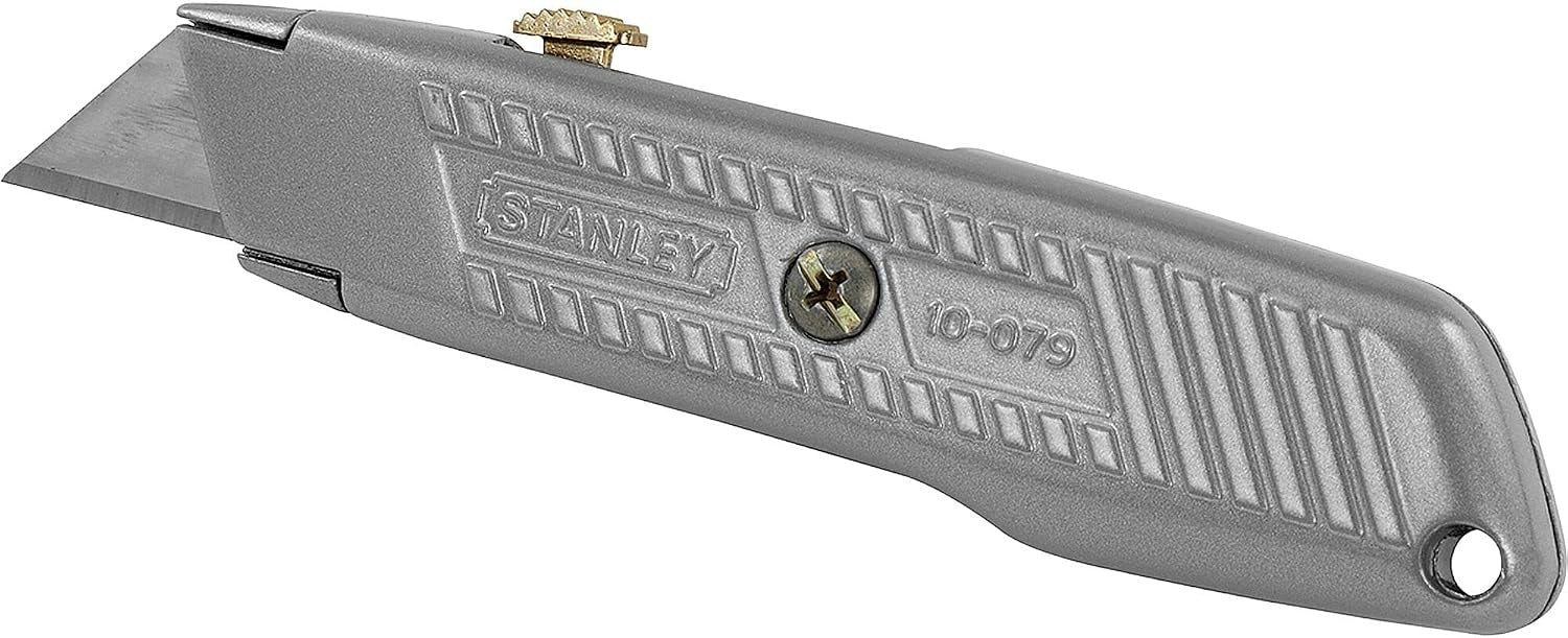 STANLEY Stanley 10-079 Stainless Steel Retractable Blade Utility Knife (6 in / Pack of 6) 11-921