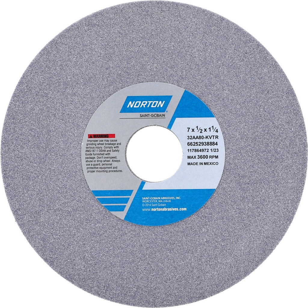 NORTON Norton 66252938884 Surface Grinding Wheel 80 Grit 7in