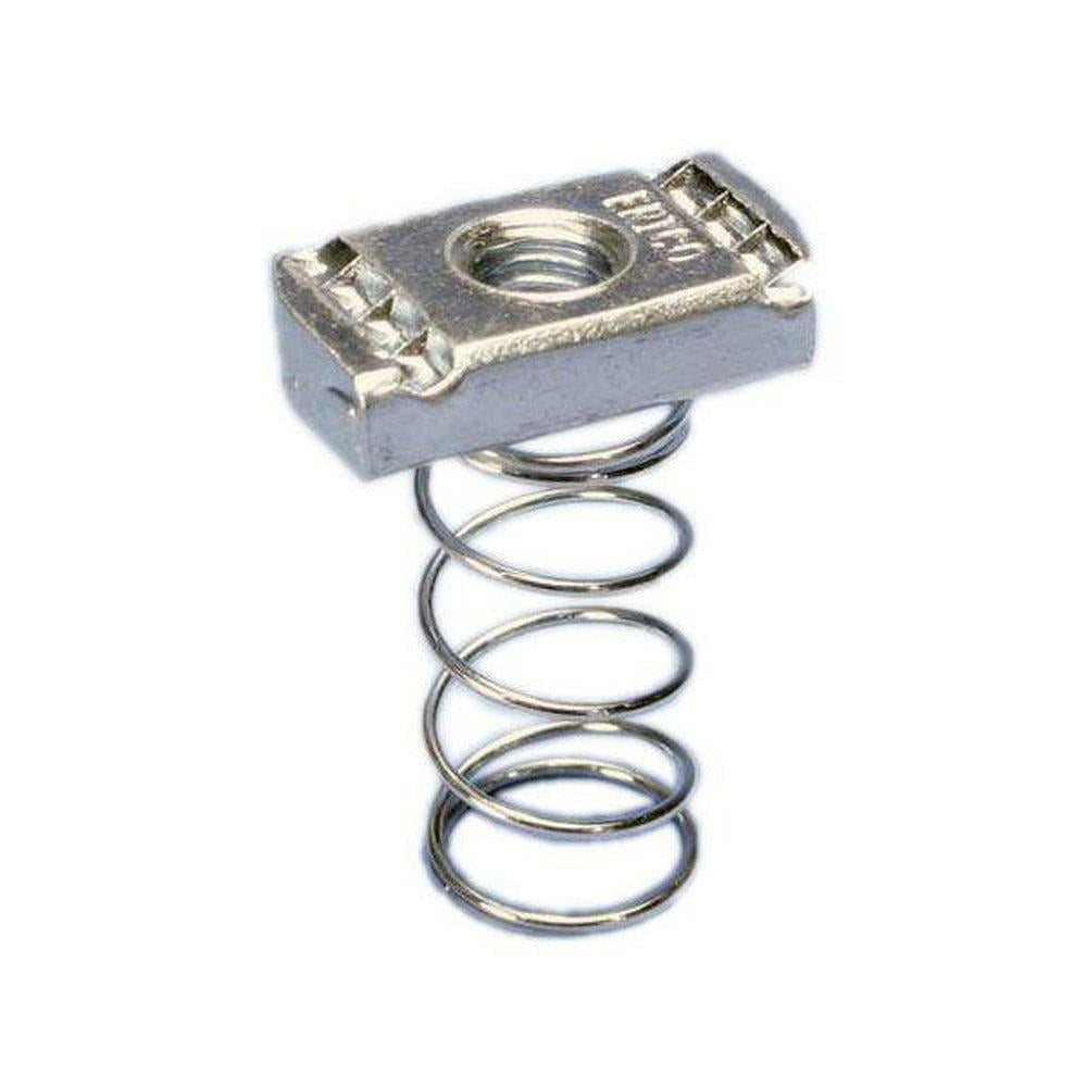 GREENFIELD Greenfield 310-3/8 Strut Nut with Spring Galvanized 3/8 Inch