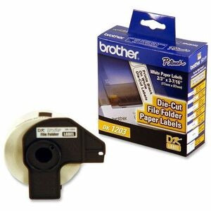 BROTHER Brother BRTDK1203 File Folder Labels 3-7/16 x 21/32 300/roll (DK-1203)