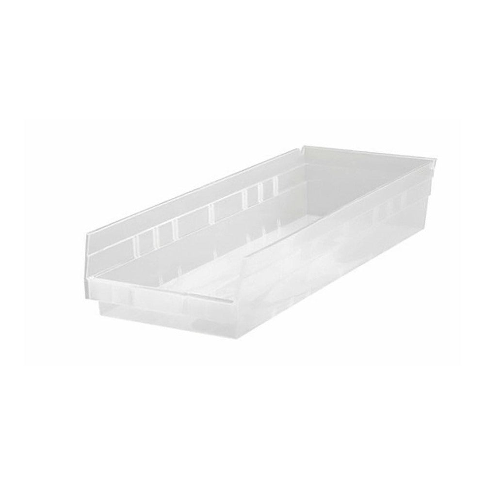 QUANTUM STORAGE SYSTEMS Quantum Storage QSB114CLCS Hopper Shelf Bin Clear 24x11x9