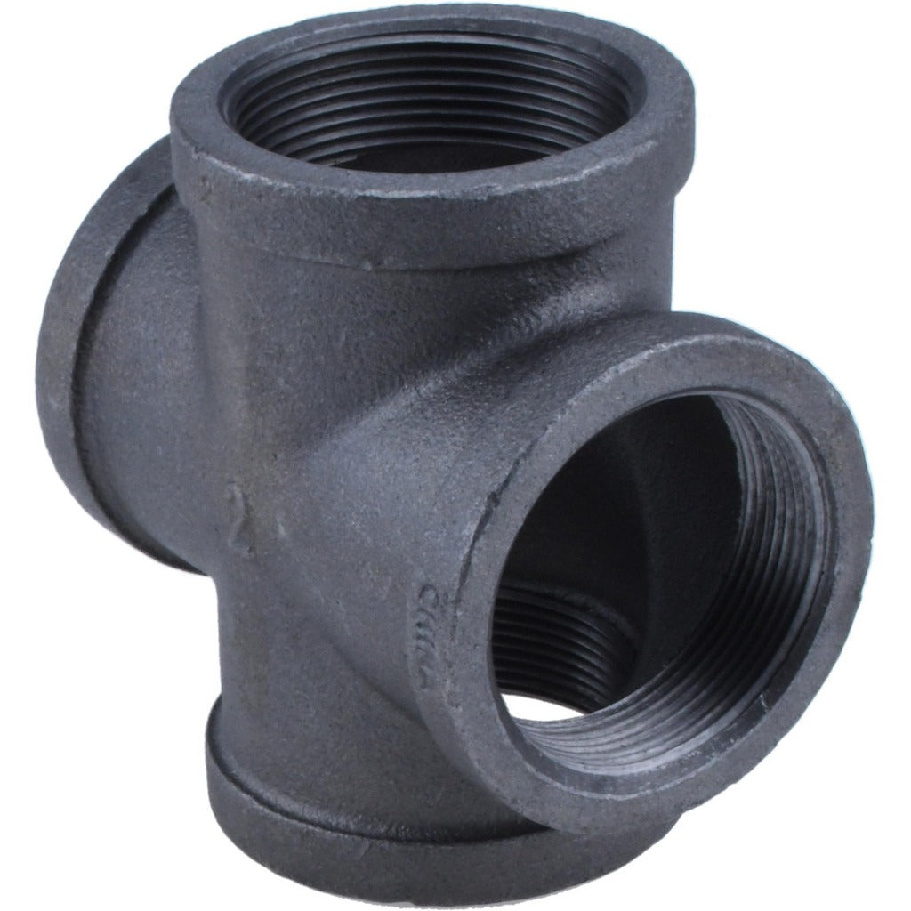 VALUE COLLECTION Value Collection B180 50 2 in Threaded Black Iron Cross