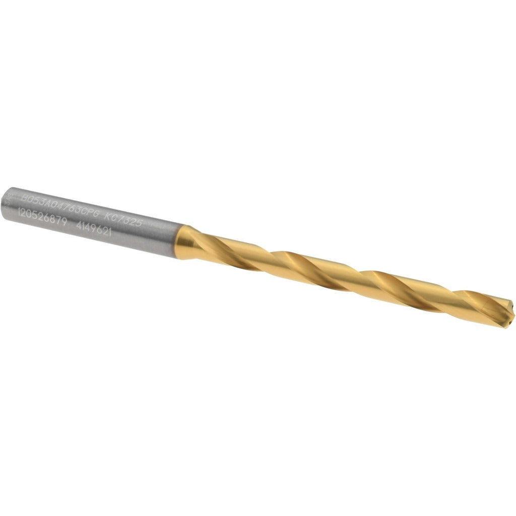 KENNAMETAL Kennametal 4149621 Taper Length Drill Bit 3/16 in Carbide