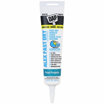 DAP Dap Inc 18408 Alex Fast Dry Caulk 5.5 Oz White