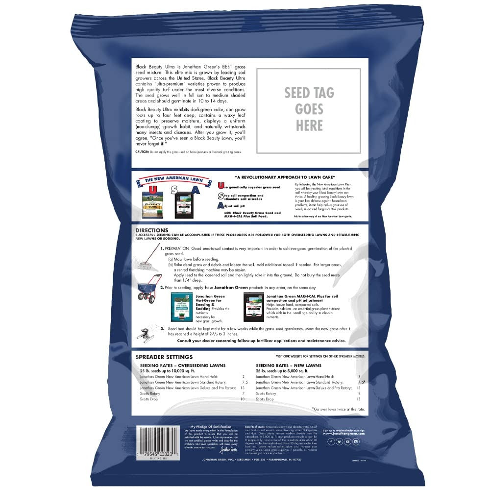 JONATHAN GREEN Jonathan Green 10323 Blkbeau 25 lb Grass Seed