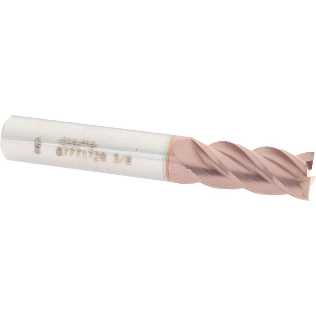ACCUPRO Accupro 12182538 Square End Mill 3/8 in 4 Flute Carbide Ticn