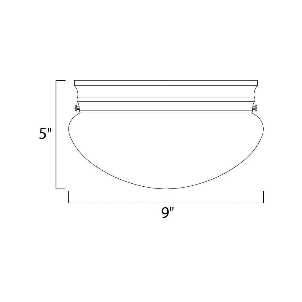 MAXIM LIGHTING Maxim Lighting 5881WTWT Essentials 2-Light 120W (9 in / 2-Light)