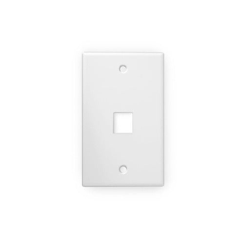 WIREPATH Wirepath PLATE-1-WH 1-port Keystone Faceplate White