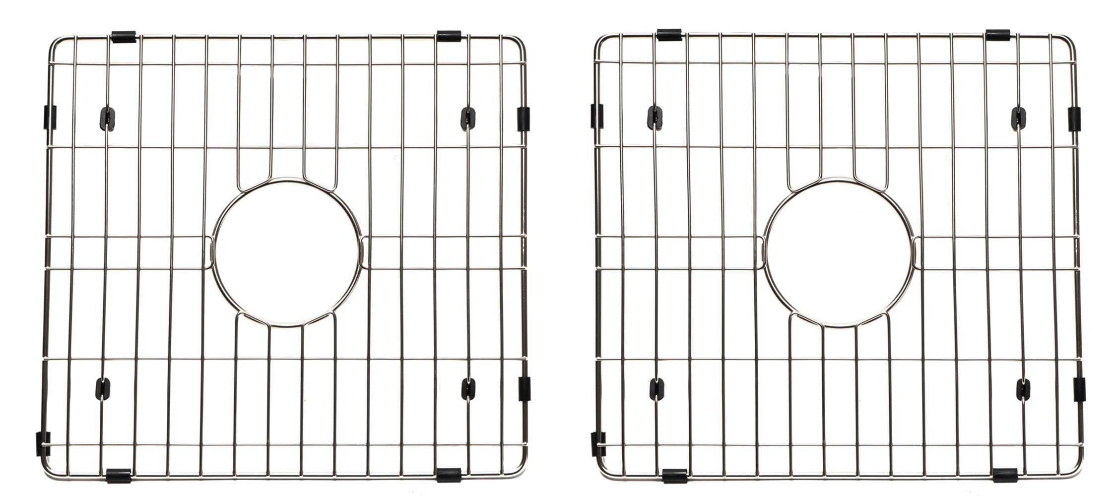 ALFI Alfi ABGR33D Kitchen Sink Bottom Grid Double Bowl