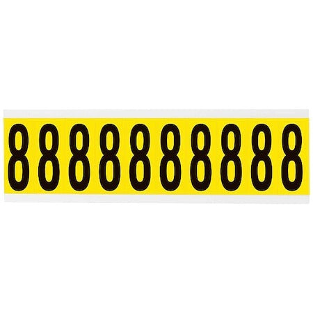 BRADY Brady 3440-8 Vinyl number 8 (2 in / card of 10) 3440-8