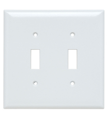 Legrand SPJ2W Pass & Seymour SPJ2-W Toggle Wall Plate Junior Jumbo 2 Gang White