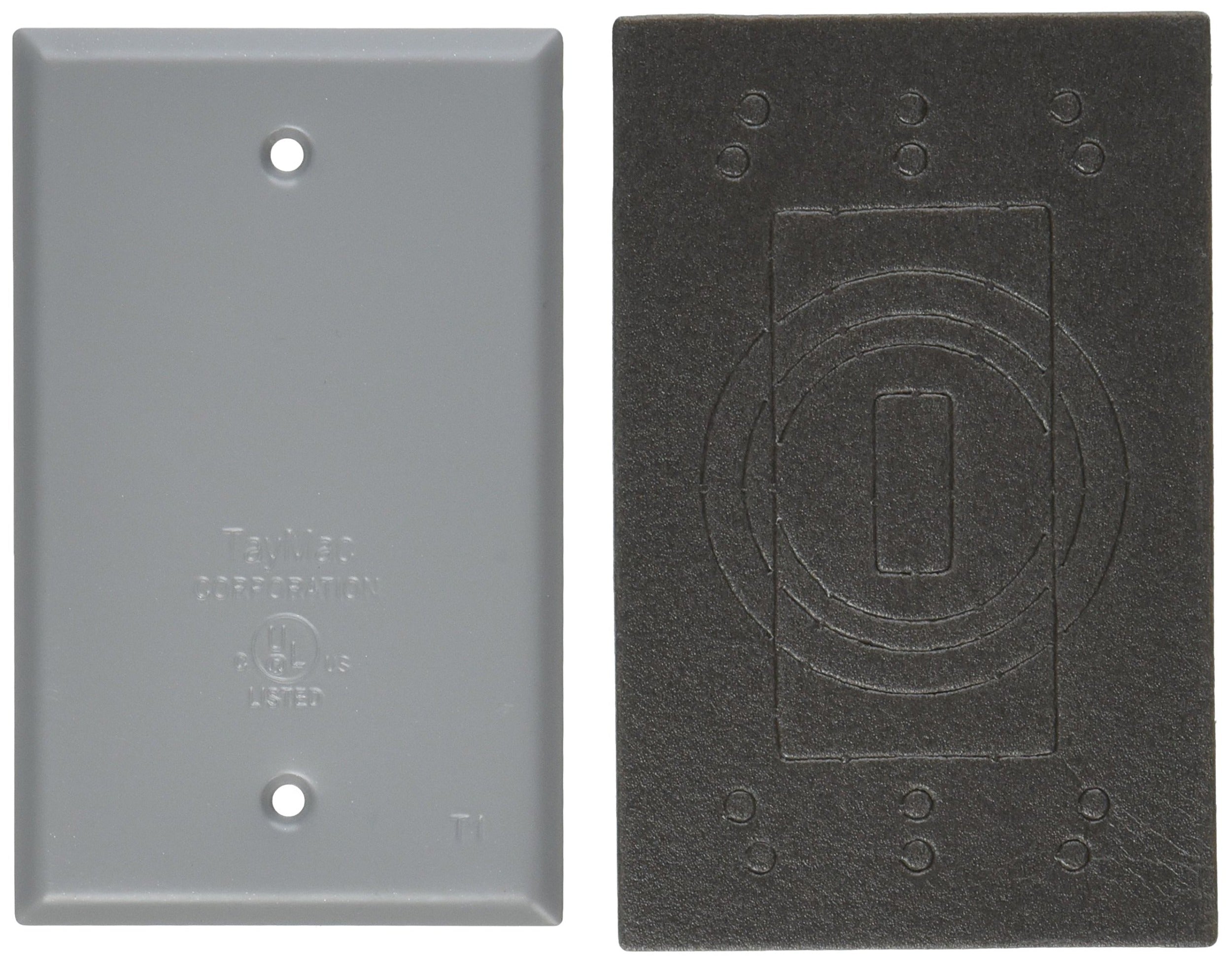 TAYMAC Taymac BC100S Weatherproof Blank Cover Single Gang Gray