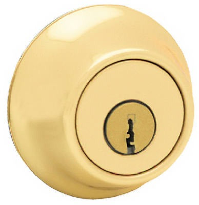 KWIKSET Kwikset 96650-494 Double Cylinder Deadbolt Polished Brass 6-pack