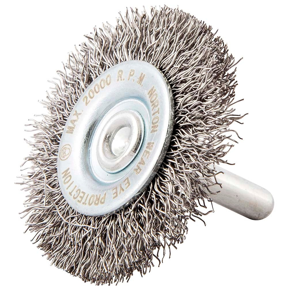 NORTON Norton 66252839030 Wheel Brush 2in Crimped Carbon Steel