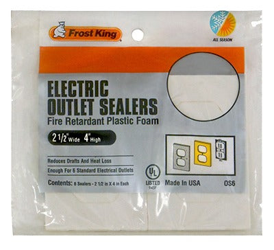 FROST KING Thermwell OS6H Outlet Sealer Foam 6 Pack