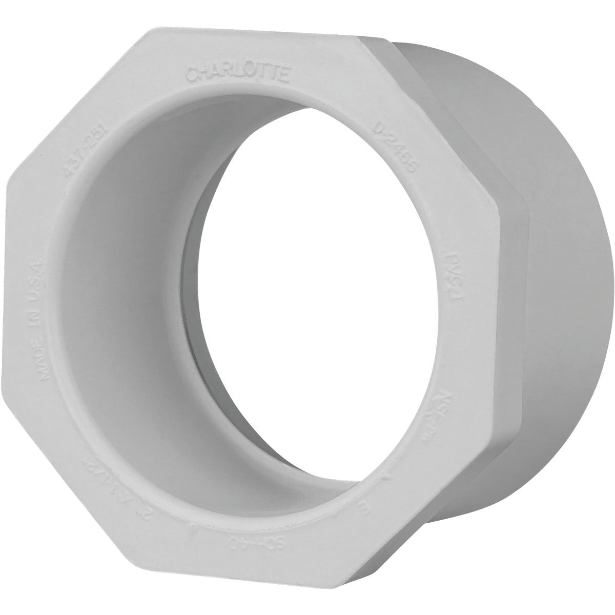 CHARLOTTE PIPE Charlotte Pipe PVC 02107 1400HA 2 In. Spg x 1-1/2 In. Slip Schedule 40 PVC Bushing (Each)