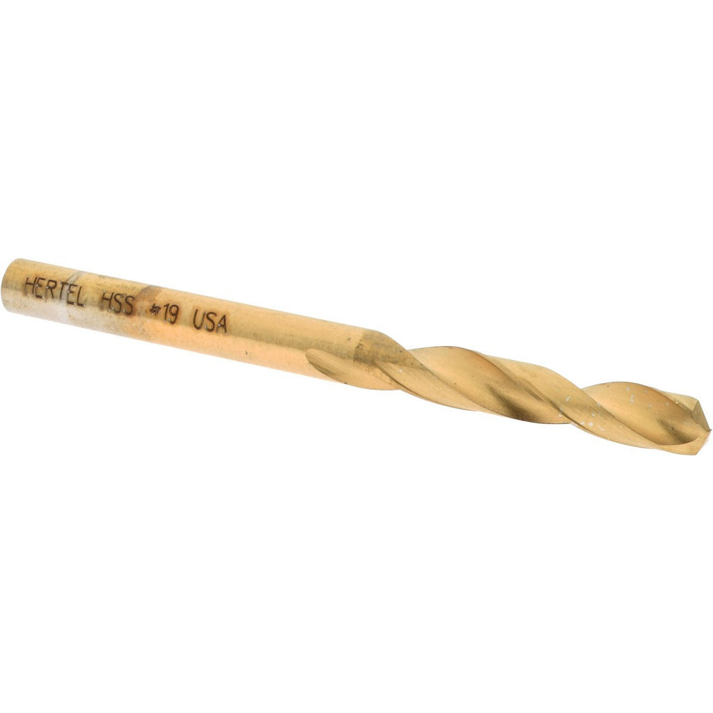 HERTEL Hertel 2387363 Screw Machine Drill Bit Size 19 Hss Tin