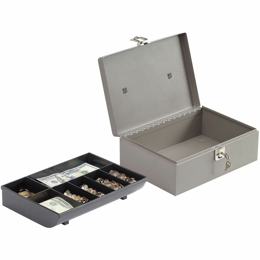 SPARCO Sparco SPR15501 Cash Box with Latch Lock (11 x 7-3/4 x 4-3/4 inches)