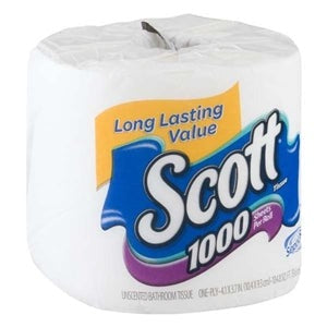 KIMBERLY-CLARK Kimberly-Clark 39327 Scott 1-ply toilet paper roll 1000 sheets 36 pack