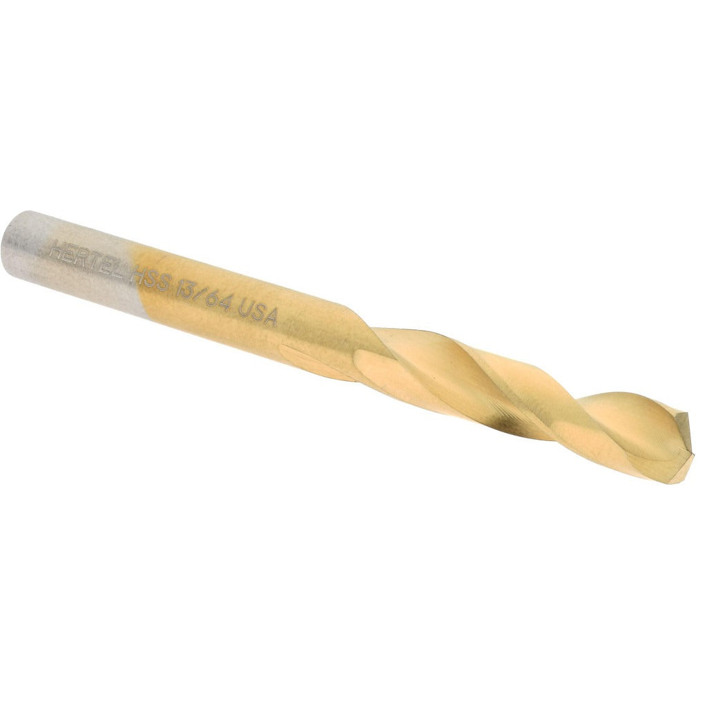 HERTEL Hertel 2386761 Screw Machine Drill Bit 13/64 Inch Hss Tin