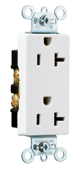 Pass & Seymour 26342W 20-Amp Decorator Duplex Receptacle, White