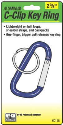 HY-KO Hy-ko Prod Co KC125 Aluminum C-clip Split Key Ring