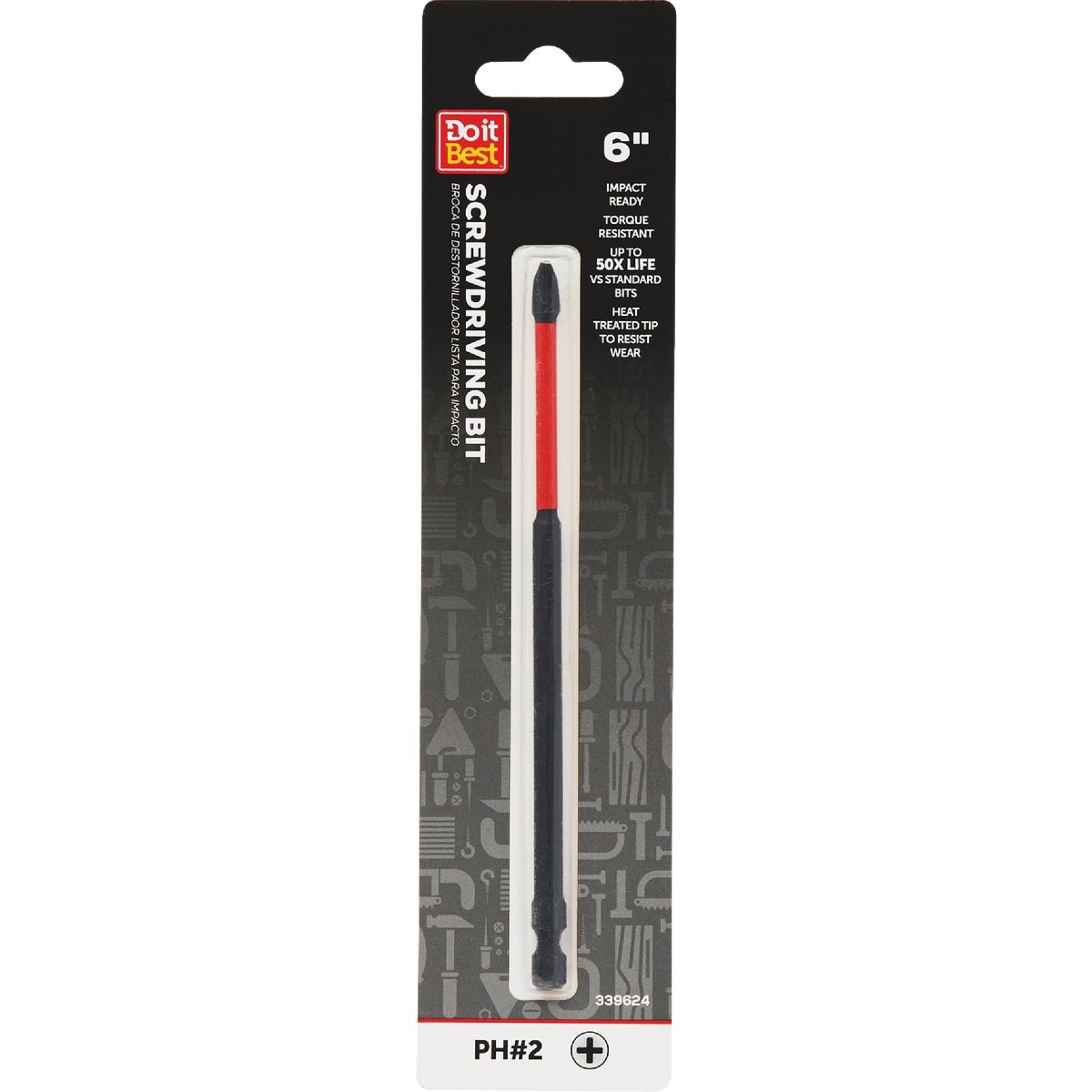 BSC PREFERRED Bsc Preferred QJDIB-SC-008 PH2 Impact Bit 6 Pack