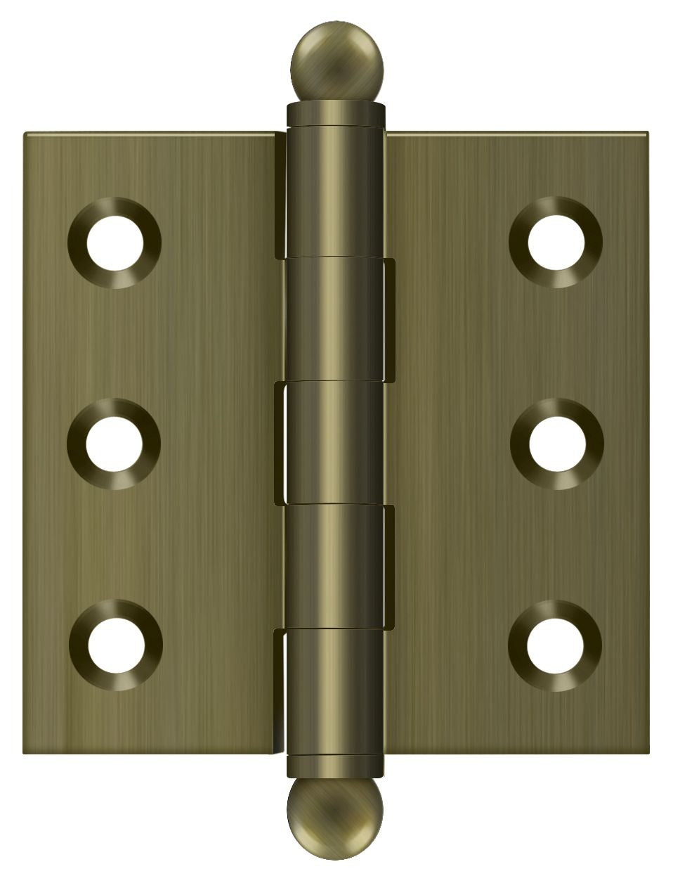 DELTANA Deltana CH2020U5 Hinge Ball Tips 2x2 Antique Brass