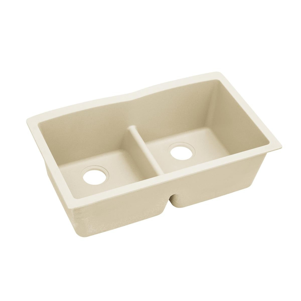 BSC PREFERRED Bsc Preferred ELXDULB3322PA0 Quartz Double Bowl Sink 33in