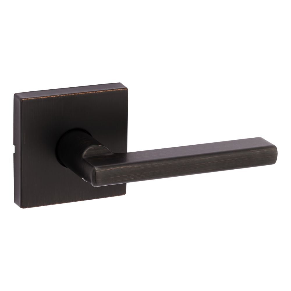 KWIKSET Kwikset 720HFLSQT-11P Halifax Lever Passage Lock Bronze