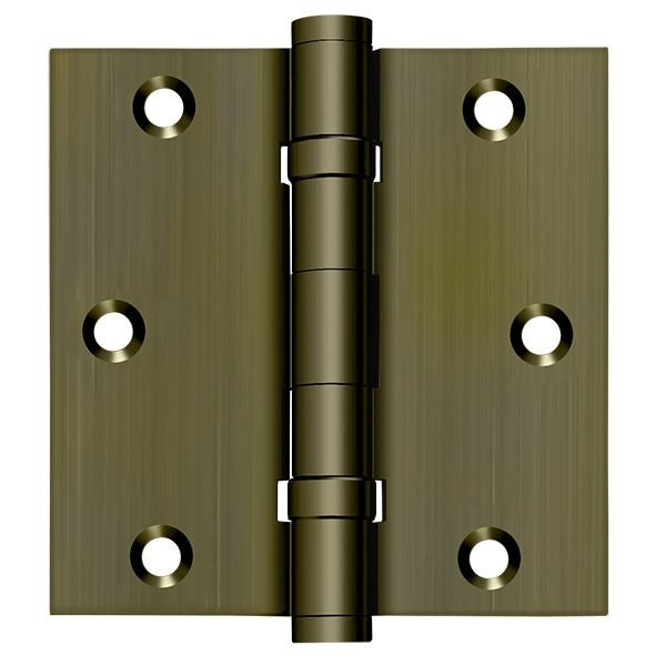 DELTANA Deltana DSB35B5 Square Hinge Ball Bearing Antique Brass