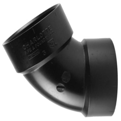 CHARLOTTE PIPE Charlotte Pipe Abs 00319 0800HA 2 Inch 60 Degree Hxh Elbow