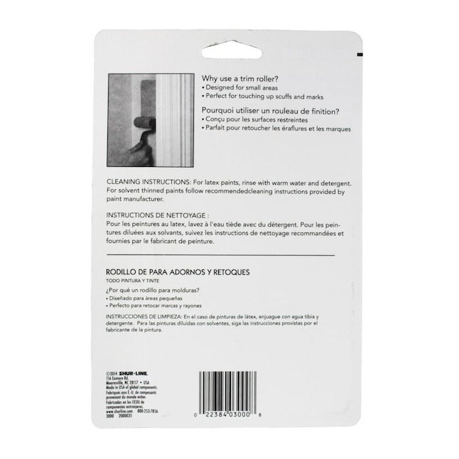 SHUR-LINE Shur-Line 2006140 Mini Roller & Frame 4 in x 3/8 in Nap (1 Pack) 2006143